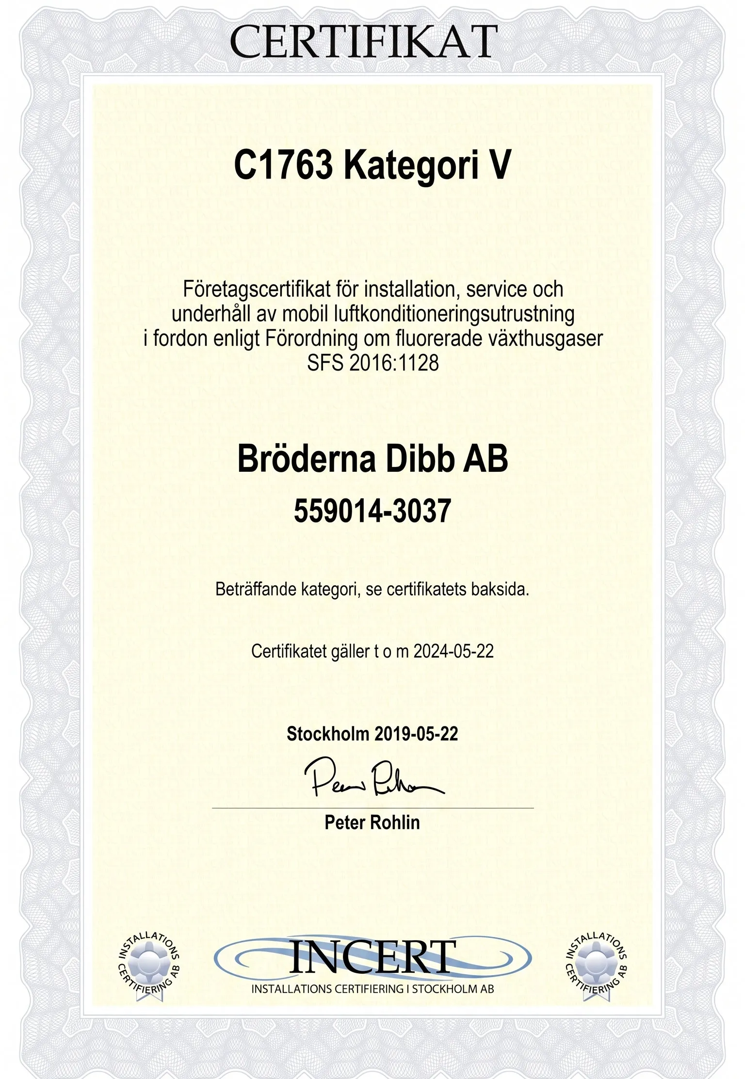 Certifikat 1