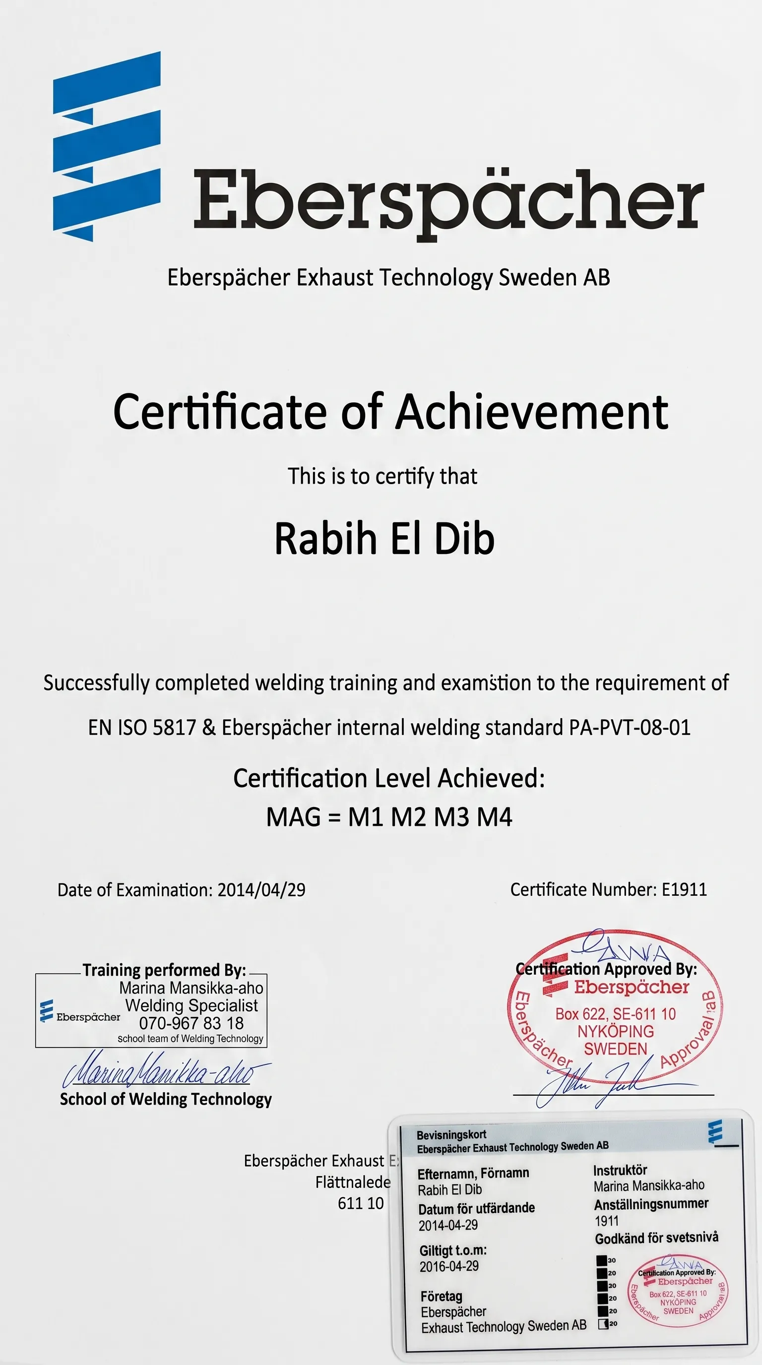 Certifikat 9